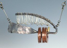 Charles Pinckney, Jeweler and sculptor, creates his unique earrings, bracelets, pendants and brooches out of his Athens, GA studio.