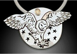 Nadine Zenobi Jeweler works out of her Chapel Hill, North Carolina studio Sky Rivers Jewelry to create jewelry that expresses creativity and healing.