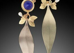 Ben Dyer, Jeweler in Hillsborough, NC, designs and creates original handmade jewelry in 14, 18 and 22 karat golds using hammer forging and hand shaping.