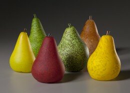 Lisa Oakley, Glass Artist works out of her studio at Cedar Creek Gallery in Creedmoor, NC to create furnace blown glass in a stunning array of colors.