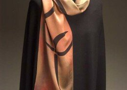 Mary Vandergraft, Fiber Artist in Durham, NC creates vibrant hand-painted silk scarves, clothing, wall pieces, screens and pillows.