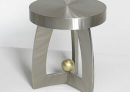 Paul Freundt, metal artist in Talking Rock, GA, creates metal furniture with an emphasis on sculptural form and usable function.